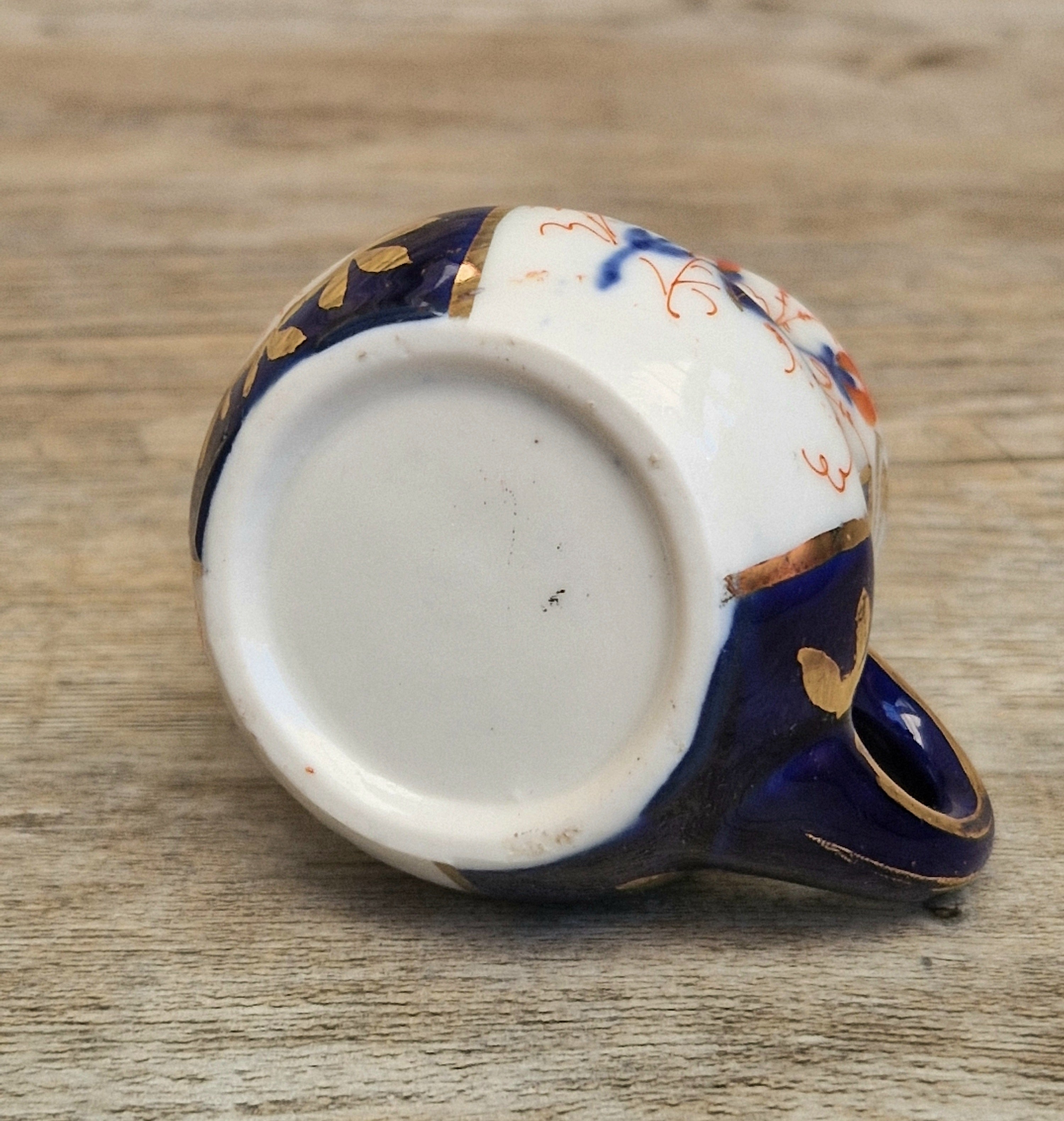 Antique 1904 London Sterling Silver Imari Cruet Set Salt Pepper Mustard Pot Victorian Condiment