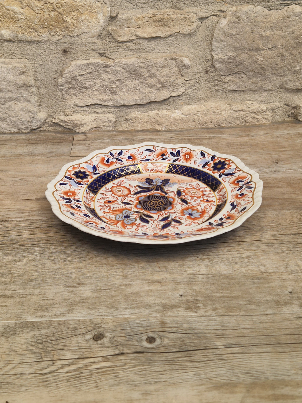 Antique 1820 Hicks Meigh Ironstone Imari Plate 26cm Stone China Pattern 13