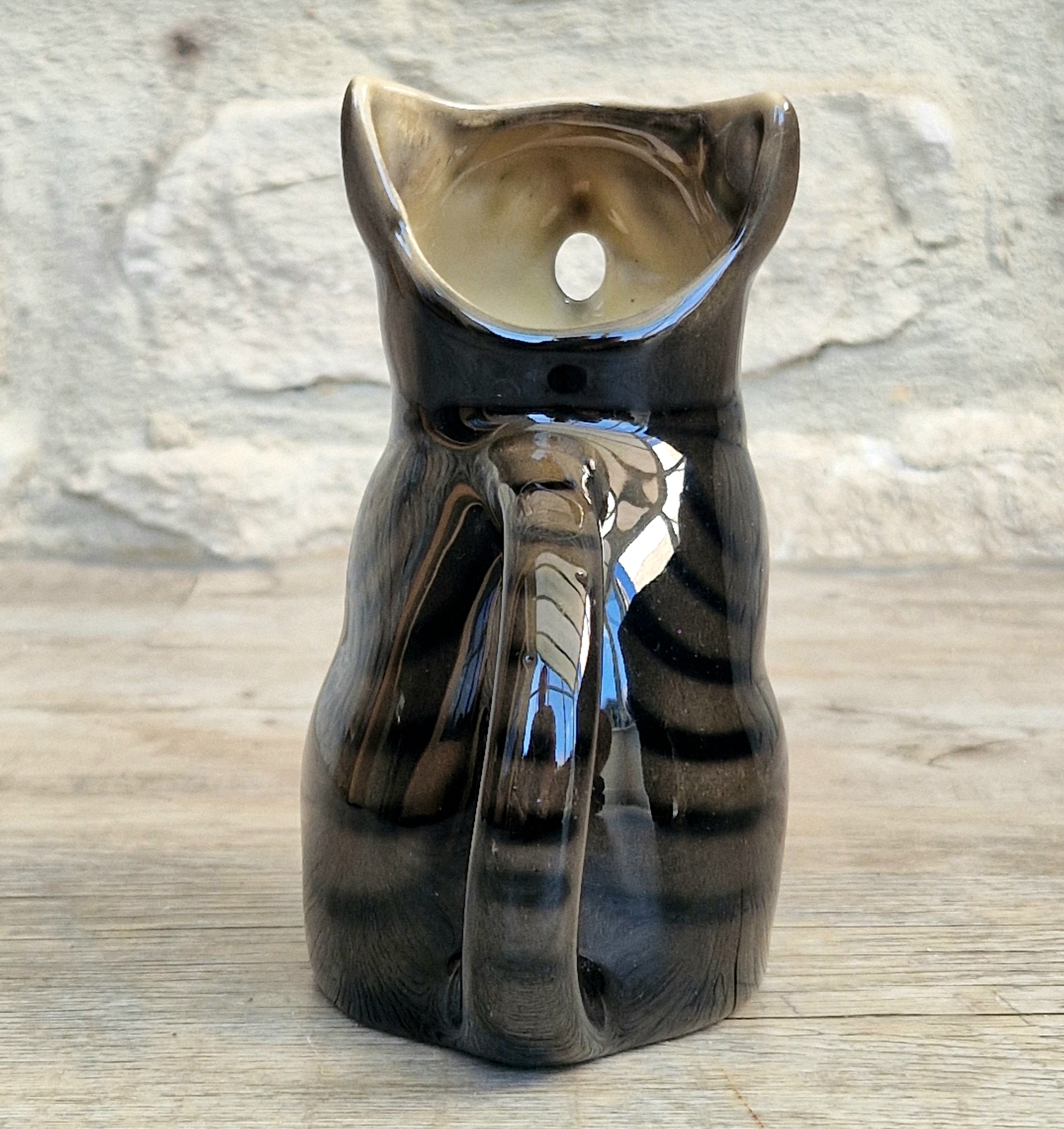 Vintage 1970's Tony Wood Studio Ceramic Bengal Cat Creamer Jug