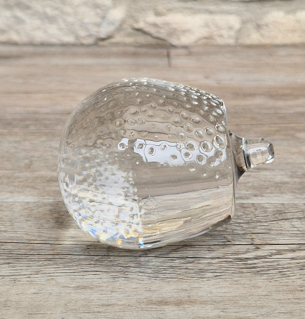 Holmegaard Art Glass Hedgehog Figurine Ornament Rare Mid Century Vintage Denmark