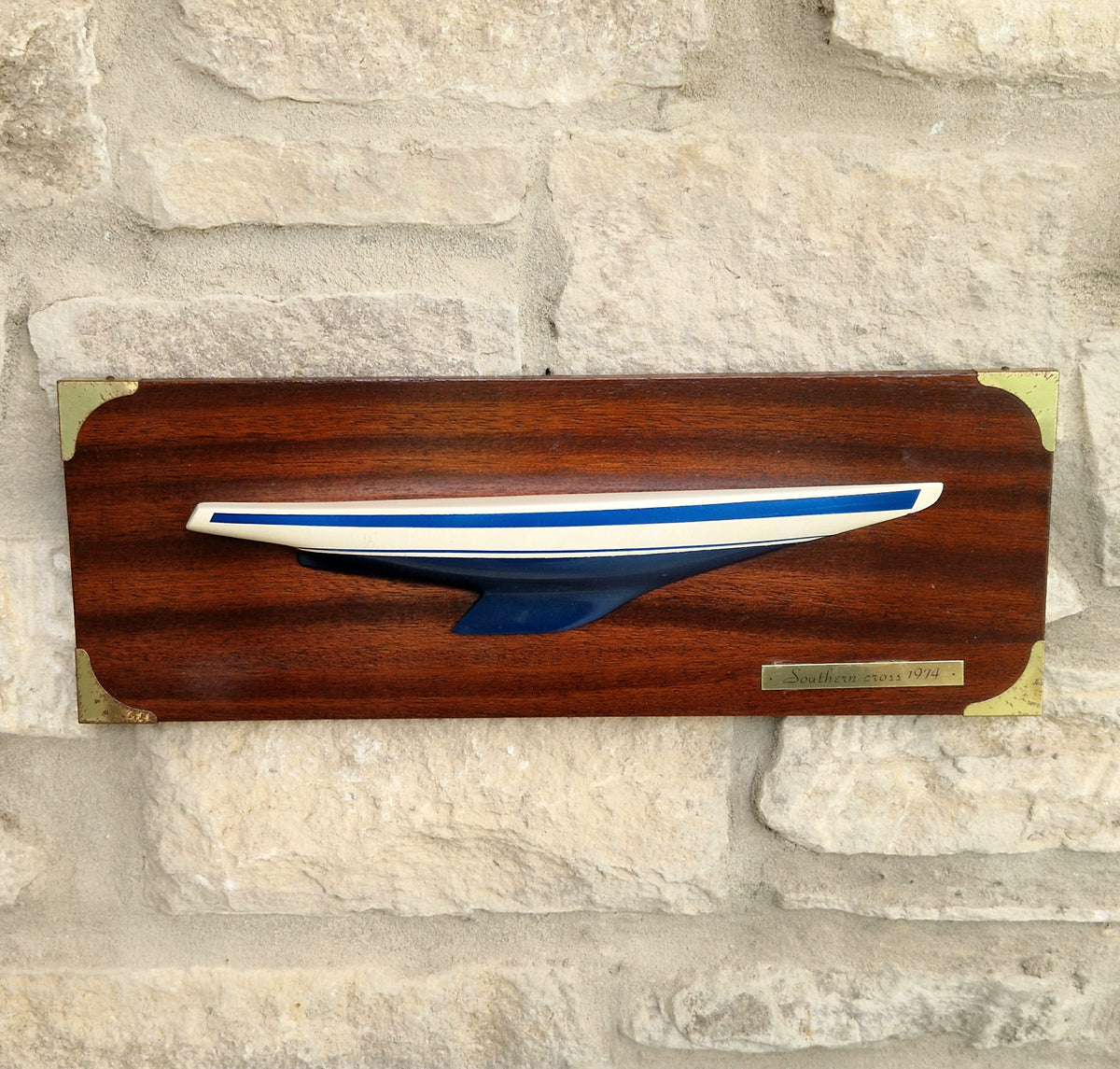 Vintage Limited Edition No 249 Southern Cross 1974 America’s Cup Yacht Half Hull Plaque