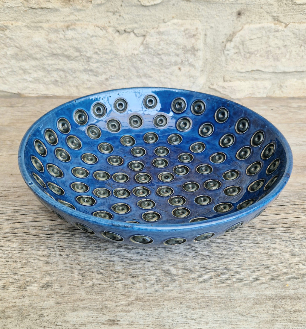 Bitossi for Rosenthal Netter: Mid-Century Blue Ceramic Bowl by Aldo Londi