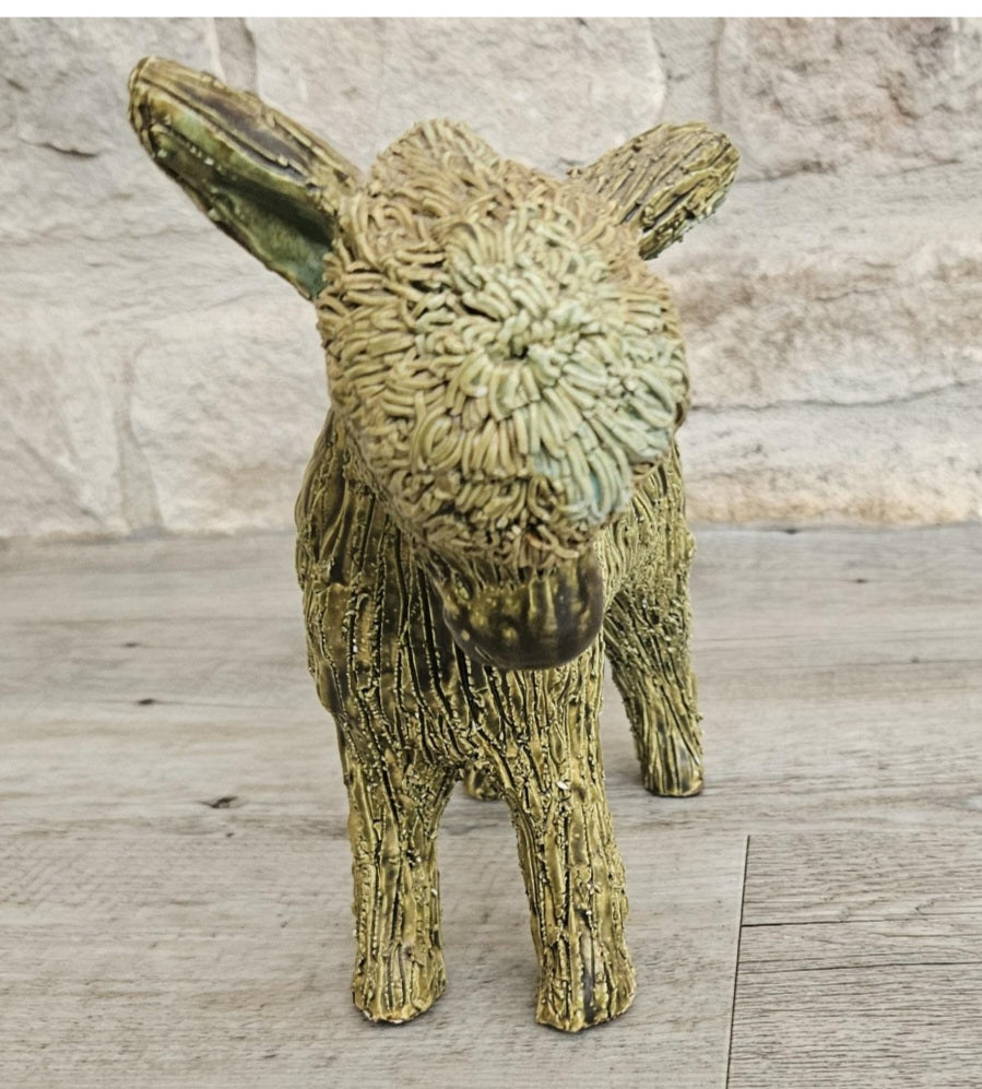 Vintage Yare Designs Spagetti Donkey Figure Ornament Made in England Mcm Donkey
