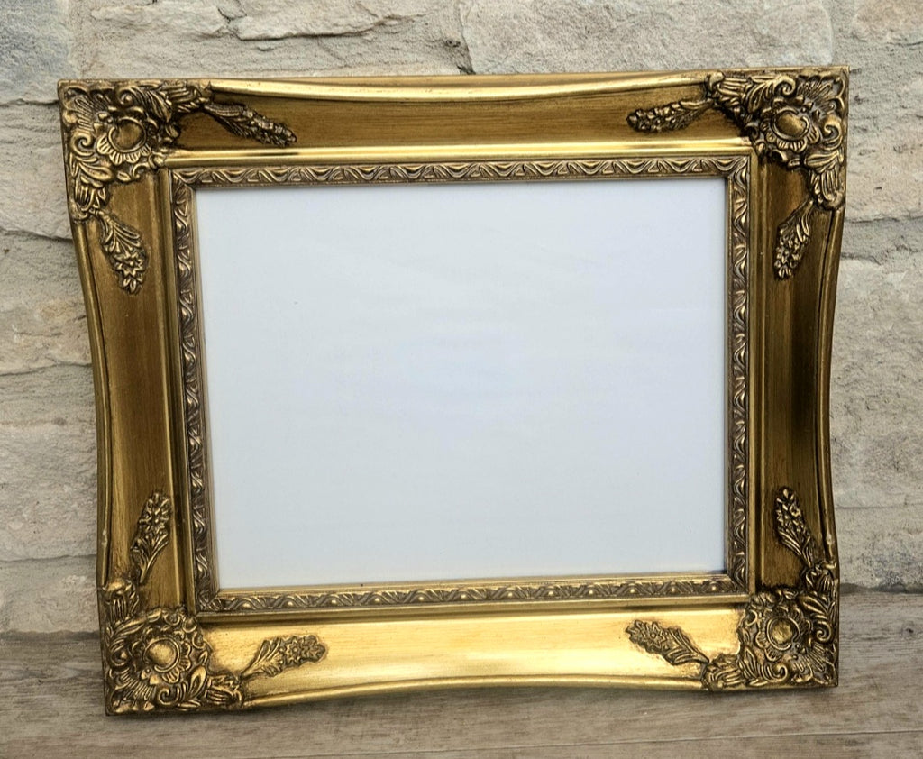 Vintage Gold Baroque Ornate Wall Picture Frame Wood For Picture 10" X 8"