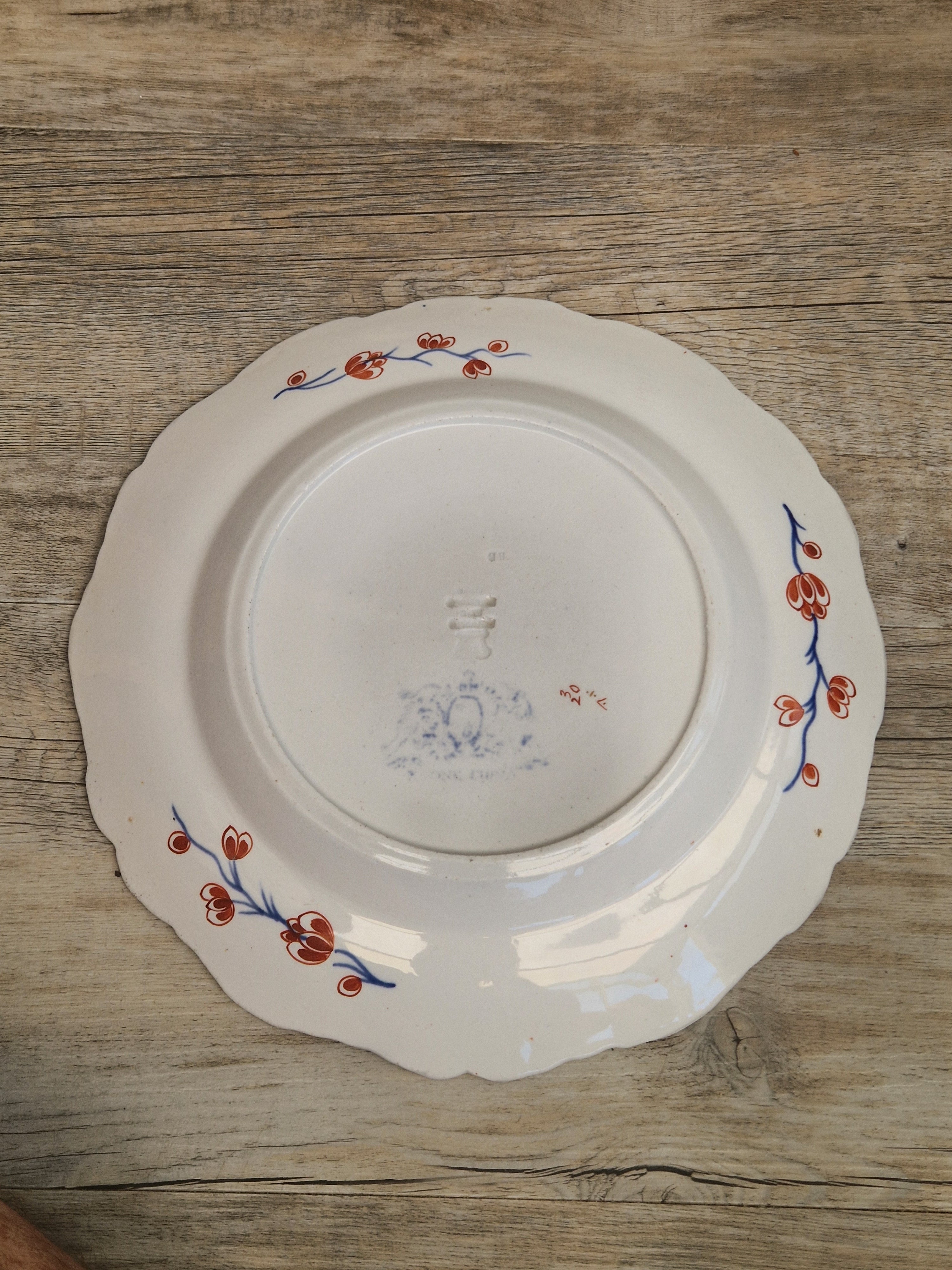 Antique 1820 Hicks Meigh Ironstone Imari Plate 26cm Stone China Pattern 13