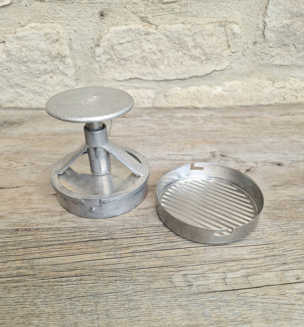 Aluminium Burger Pate Press Italian Kitchenalia Collectable