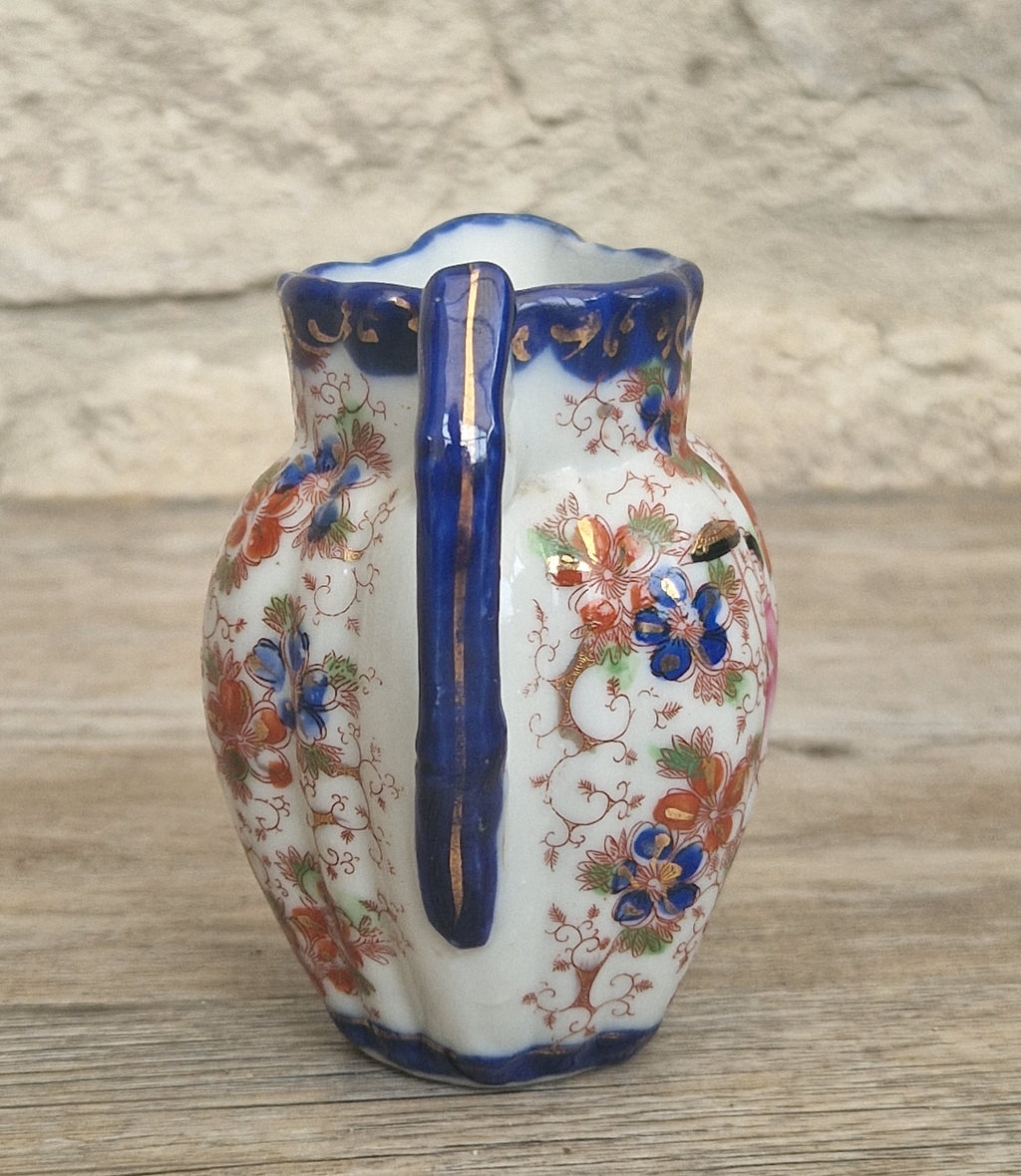 Small Antique Japanese Decorative Ceramic Creamer Jug