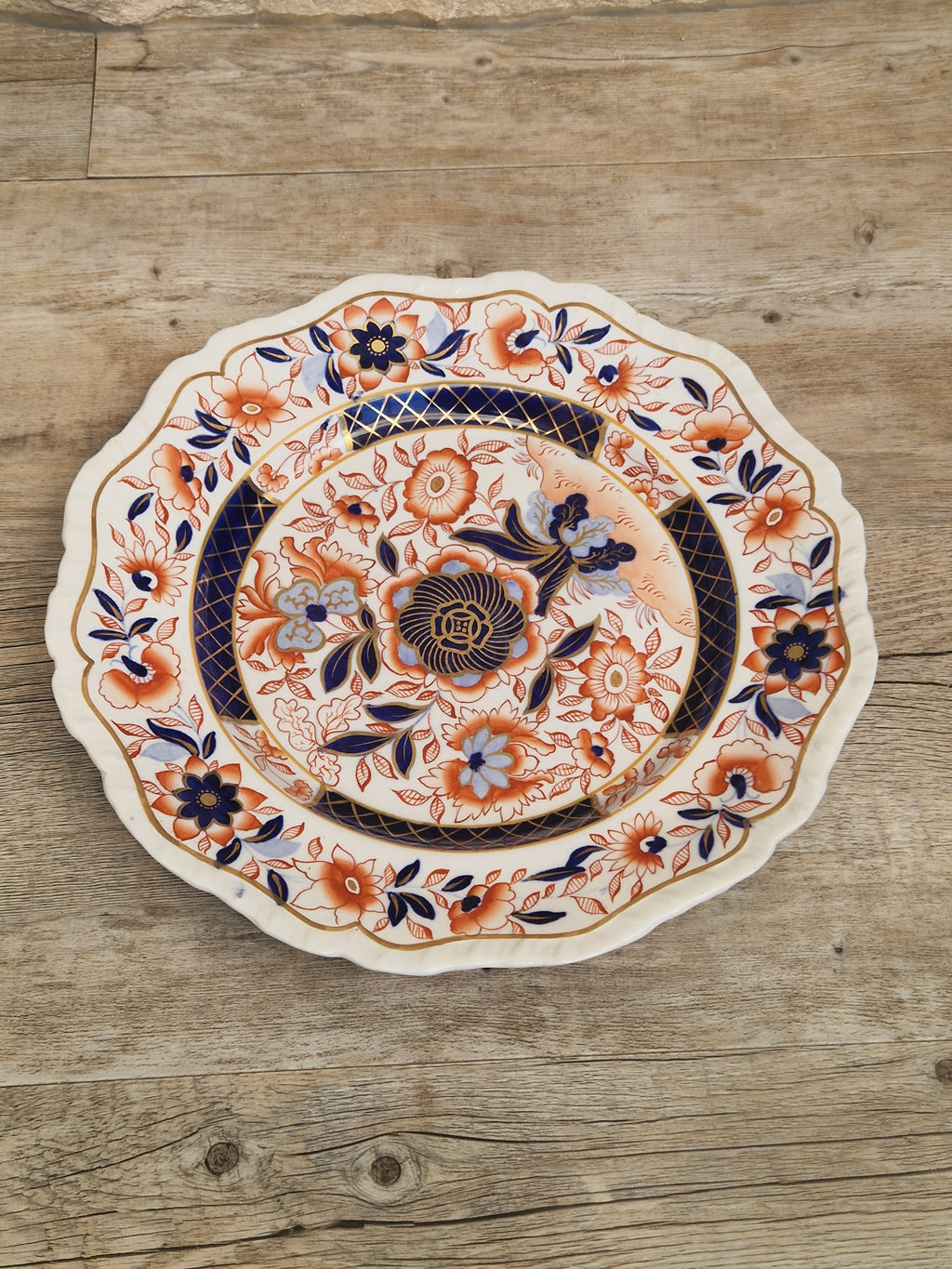 Antique 1820 Hicks Meigh Ironstone Imari Plate 26cm Stone China Pattern 13