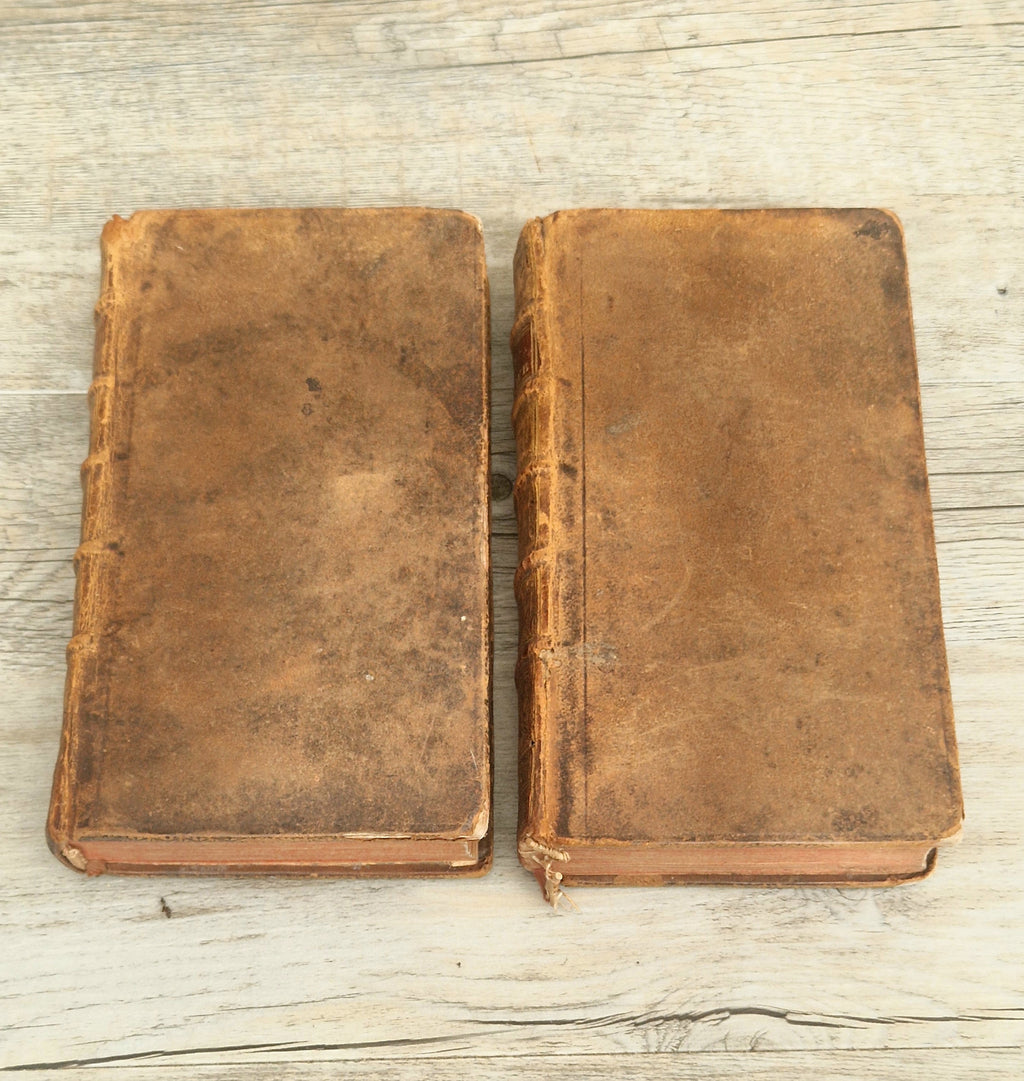 La Vie D'Oliver Cromwell 1746 Gregoire Leti Very Rare 2 Volume Antiquarian Book French