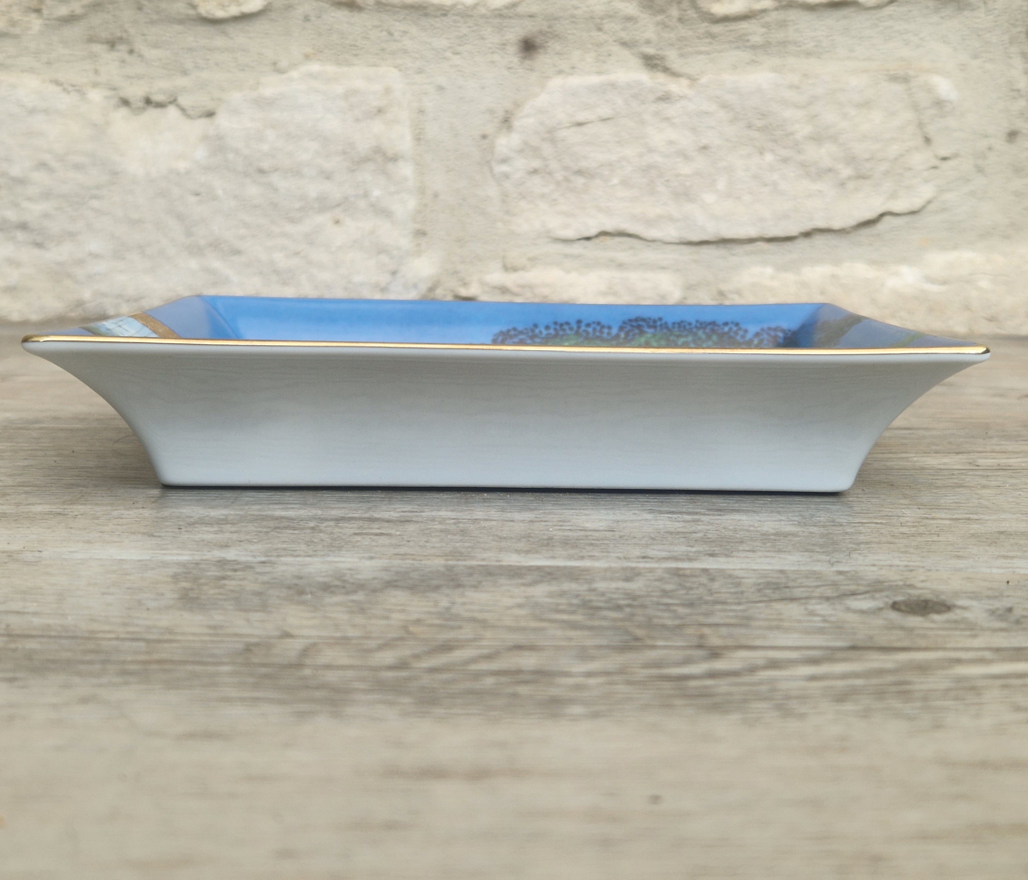 Vintage Goebel Rosina Wachtmeister Ceramic Art Tray 'Unter Der Linde'