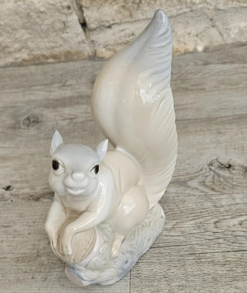 Vintage Squirrel Ornament Figure Porcelain Miguel Requena Spain 19cm X 15cm