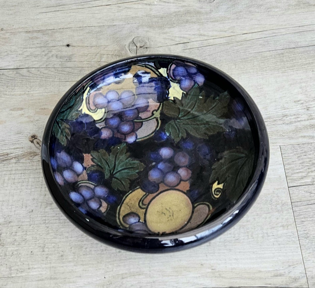 Arts & Crafts Low Fruit Bowl Still Life Fruit Antique Made in England
