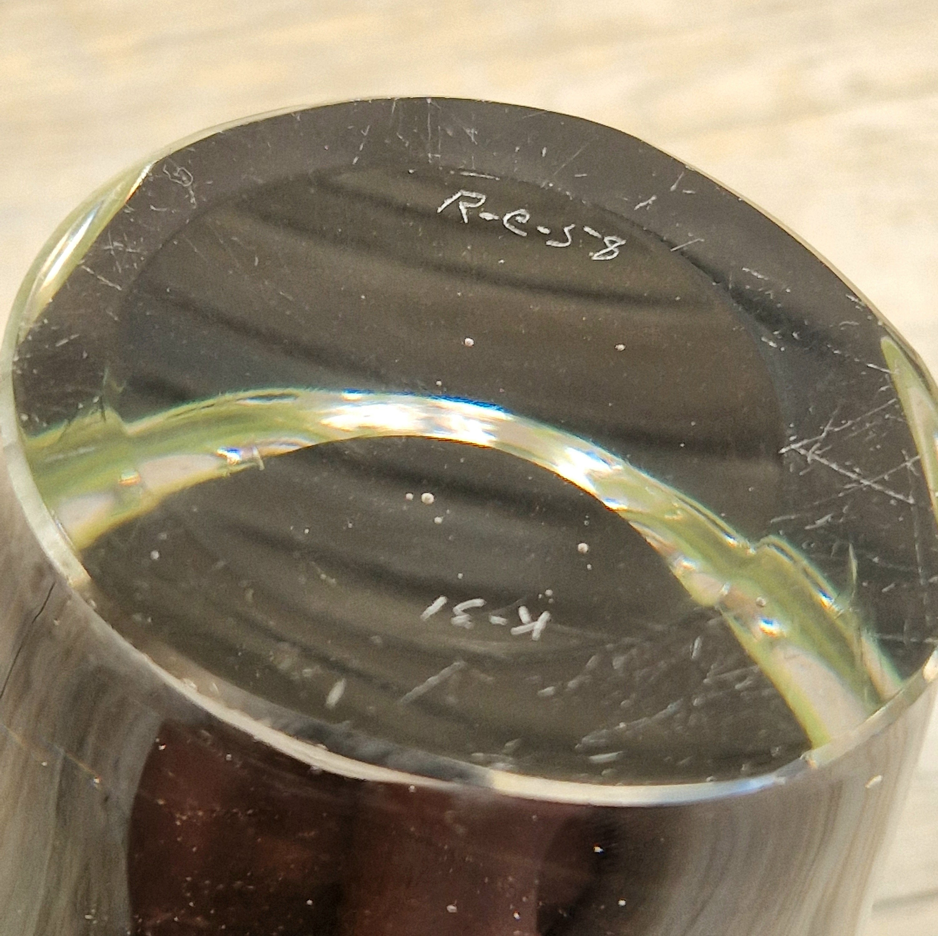Reijmyre Harlequin Vase Black & Green Signed Paul Kedelv Art Glass, 1958