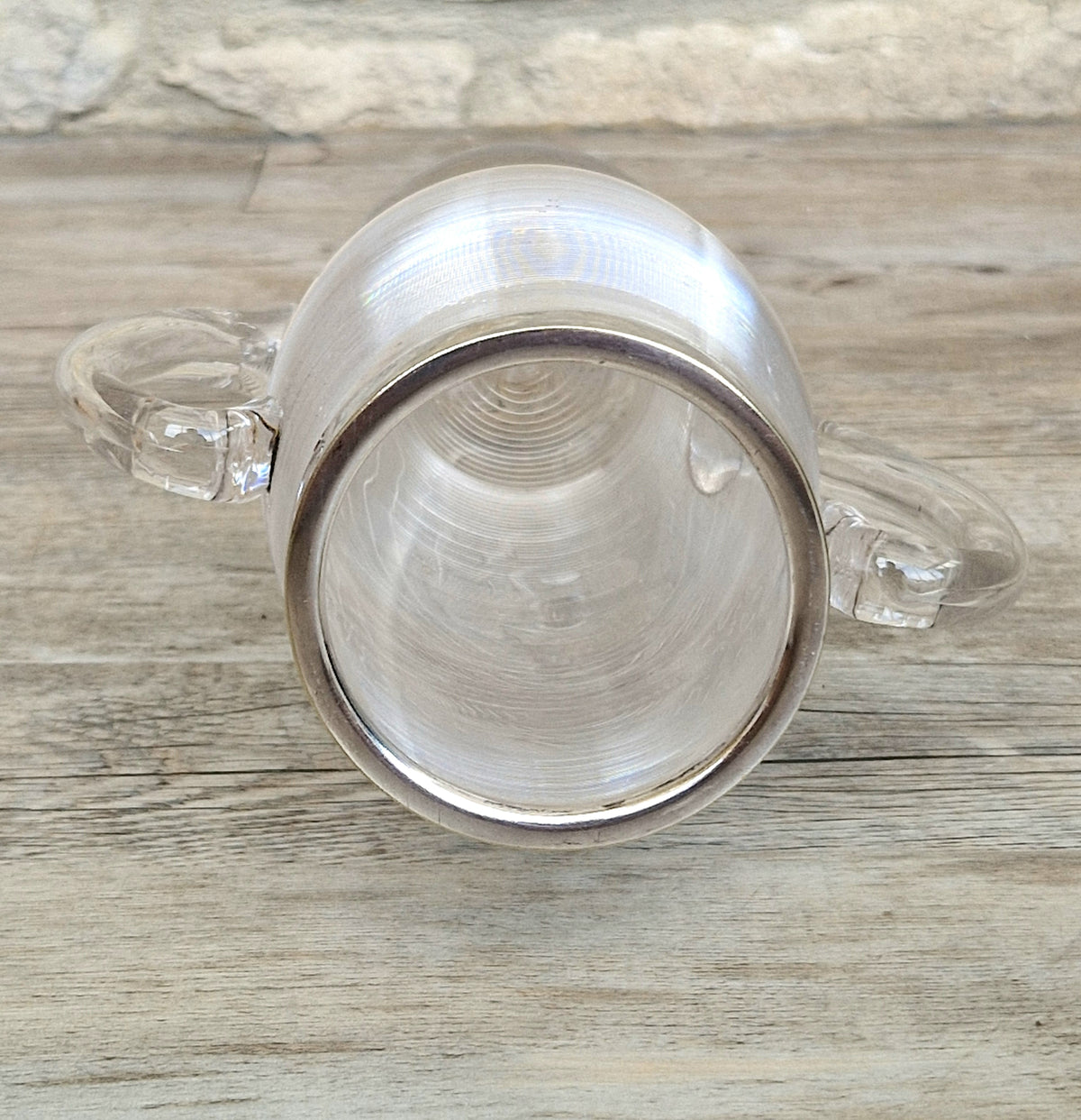 Antique Victorian Stevens & Williams Threaded Glass Twin Handled Vessel c.1900
