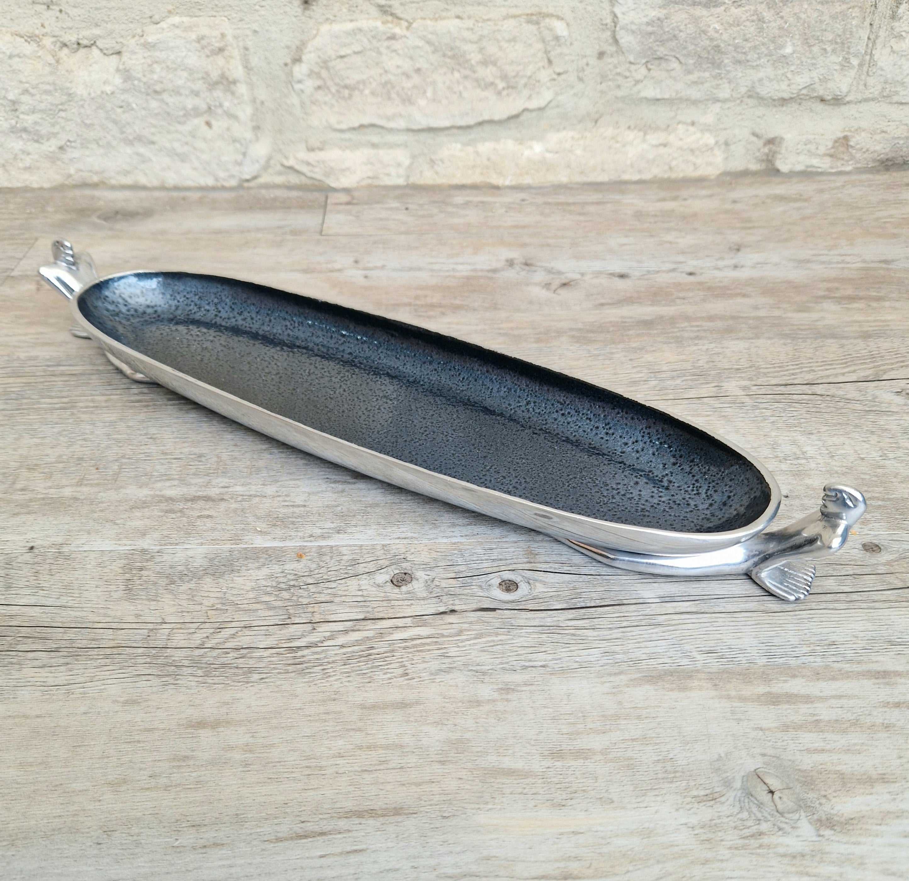 Carrol Boyes Medium Canoe Bowl 'At Ease' Vintage Serving Dish 45.5cm