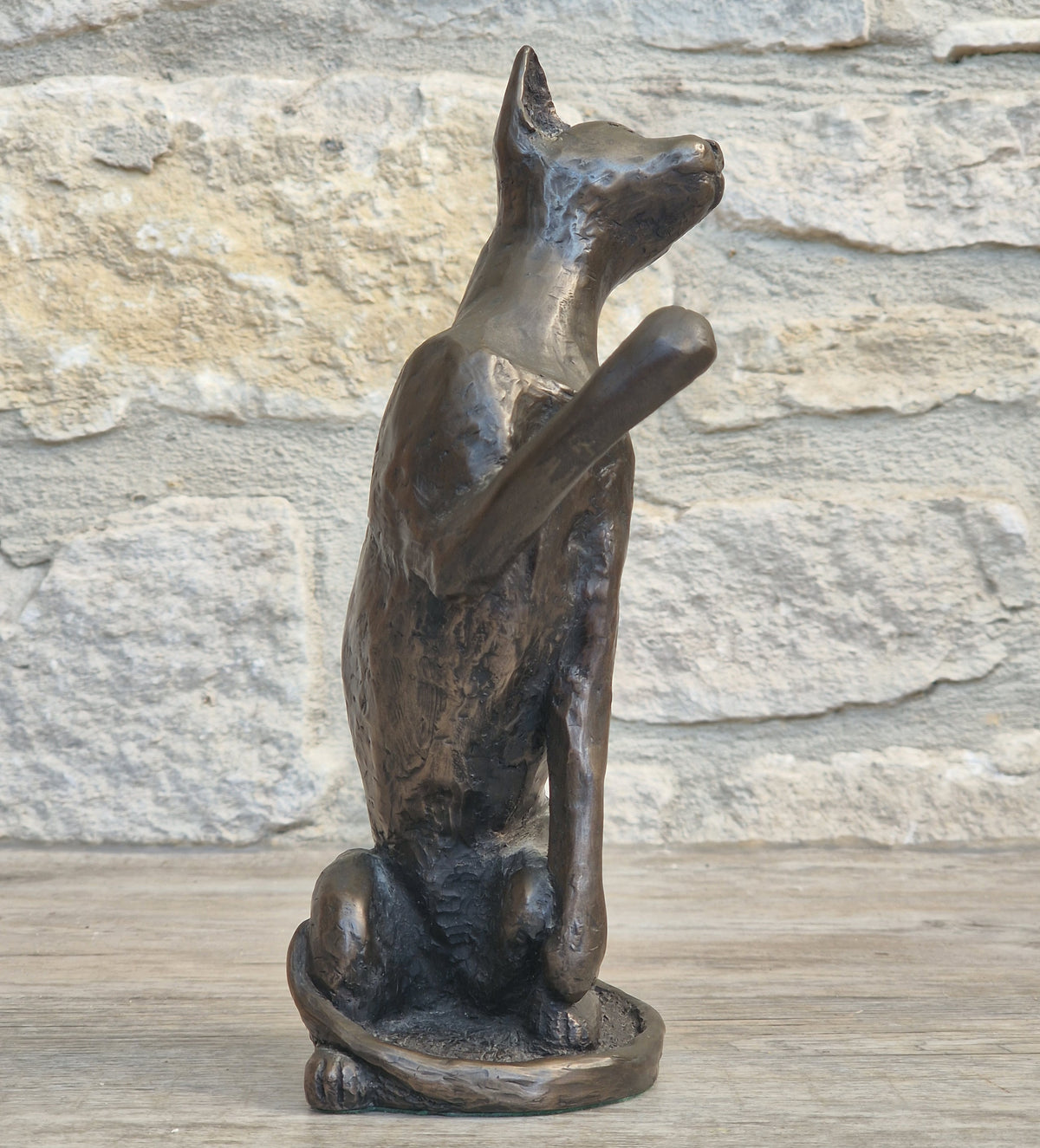Rare Paul Jenkins Frith Sculpture Tango Cat Cold Cast Bronze Figurine 21cm Perfect Condition