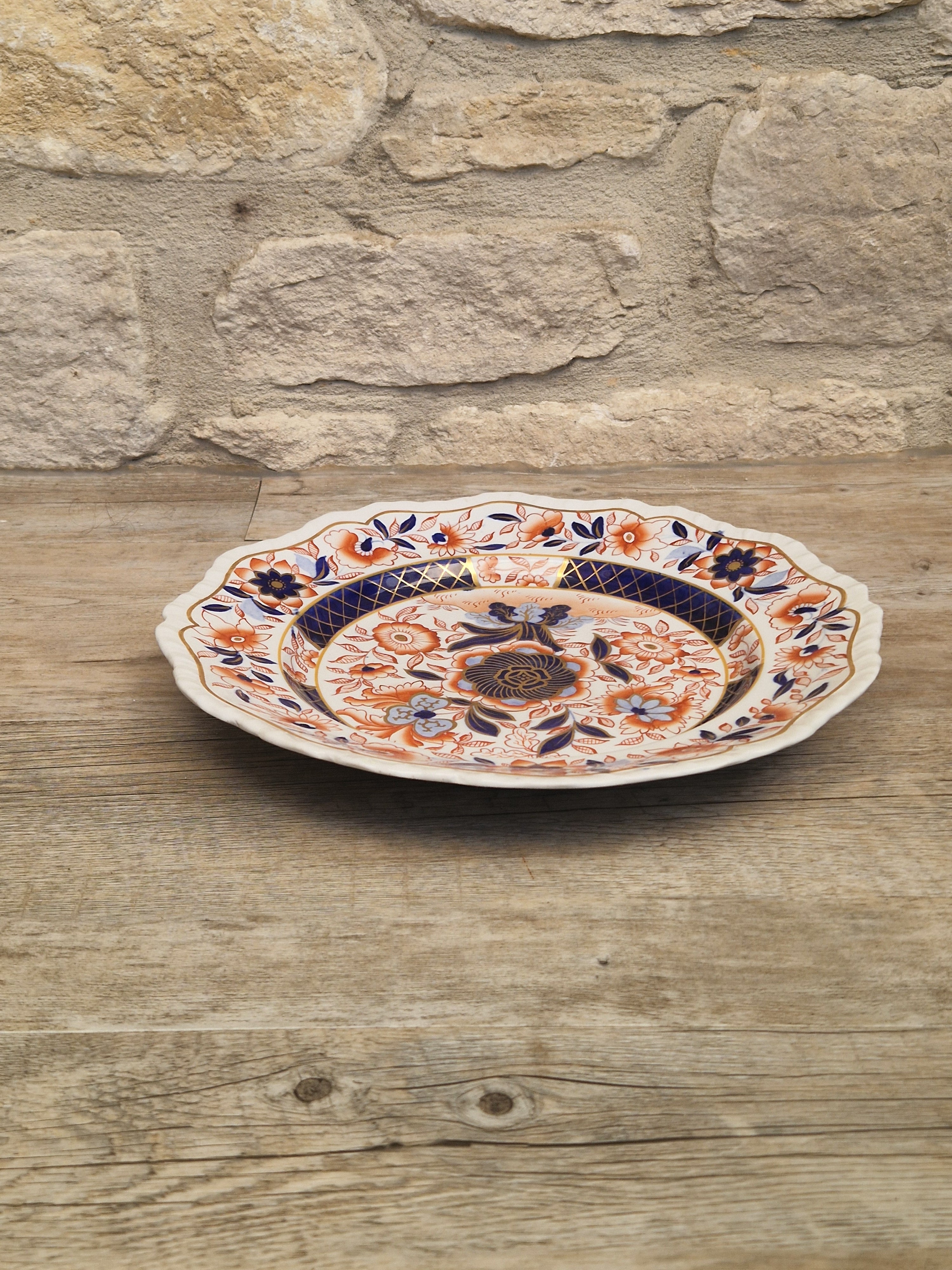 Antique 1820 Hicks Meigh Ironstone Imari Plate 26cm Stone China Pattern 13