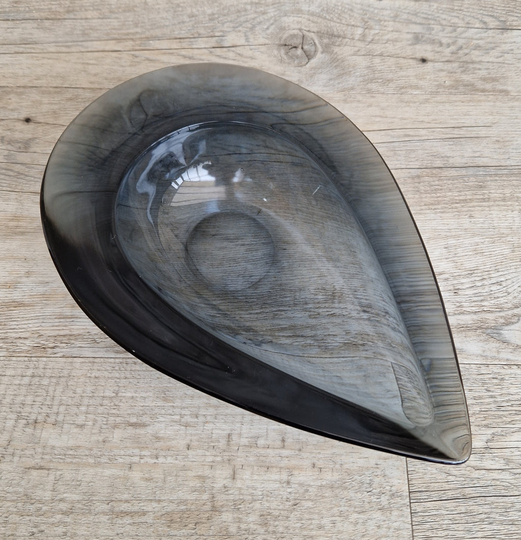 Sasaki Glass Teardrop Bowl: Mid-Century Modern Design