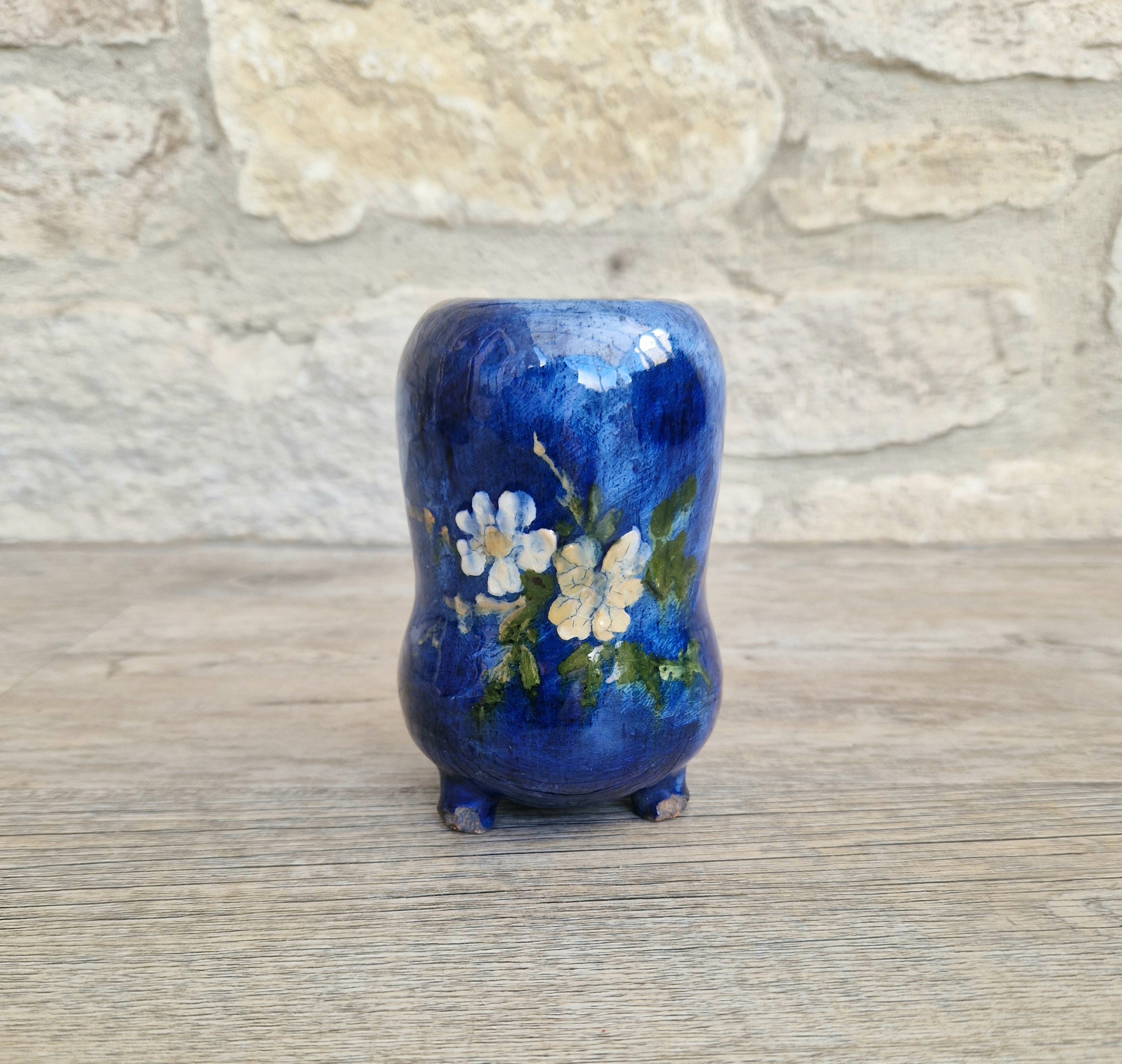 Haviland & Co. Limoges Babotine Floral Vase: Edouard Girard, 1875