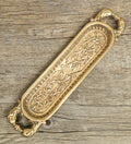 Antique French Cast Brass Pen Tray DL Déposé Ornate Rococo Desk Organizer Tidy 1890