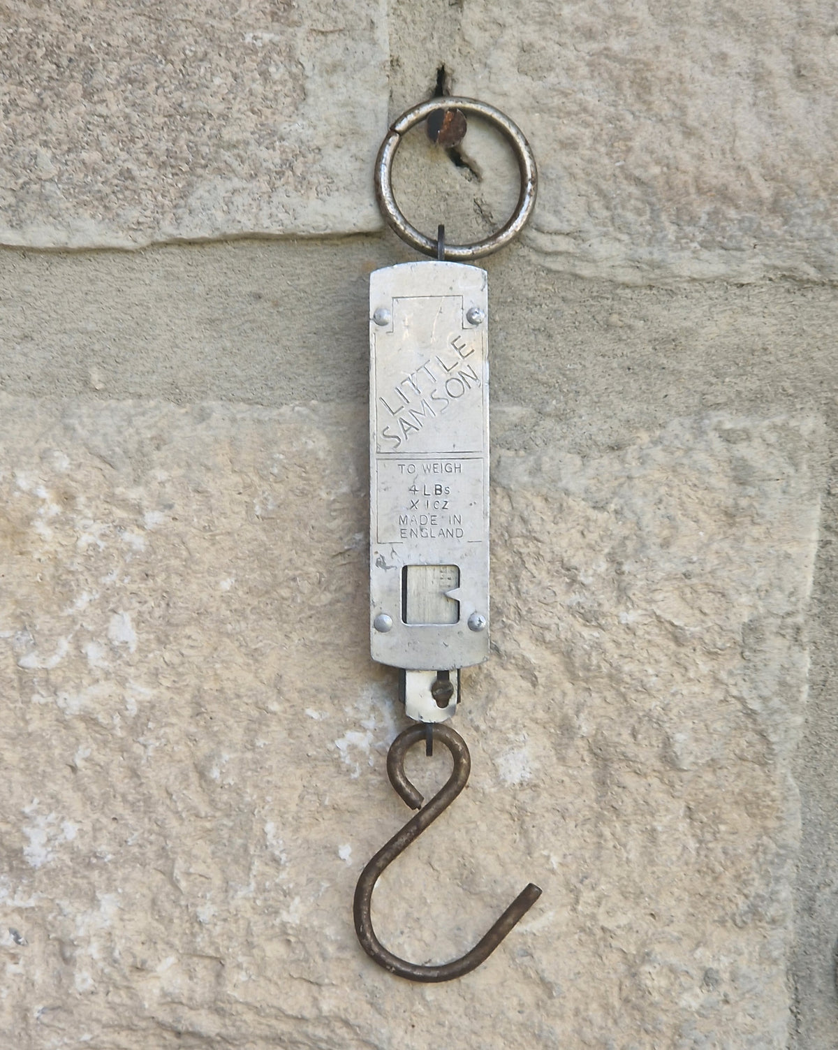 Vintage Salter Little Samson Pocket Scale Hanging Spring Balance Fishing Scales Made England