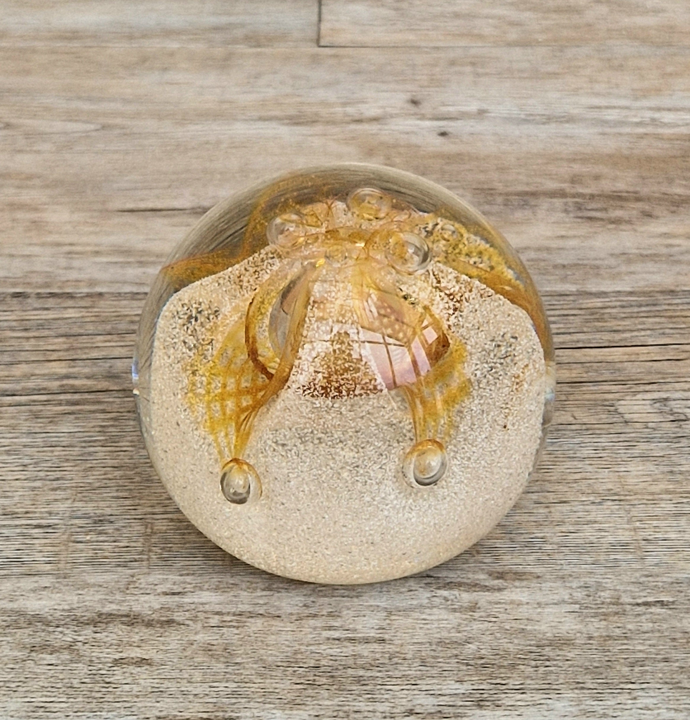 Vintage Caithness Congratulations Glass Paperweight Margot Thomson P65135 8cm