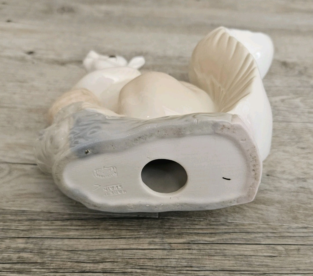 Vintage Squirrel Ornament Figure Porcelain Miguel Requena Spain 19cm X 15cm