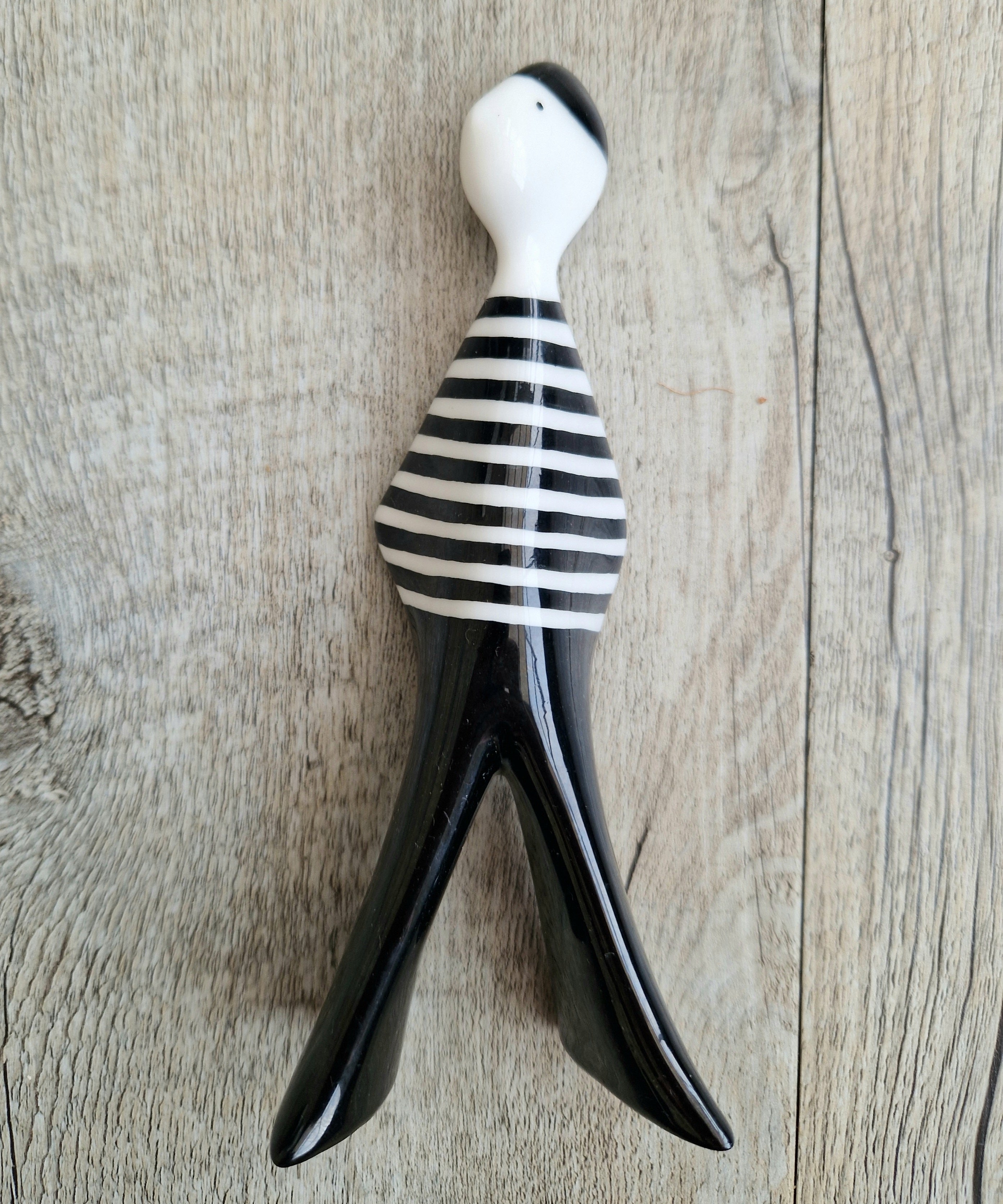 Lubomir Tomaszewski Ćmielów Fine Porcelain 'Felek Marynaz' Black & White Stripe Sailor Figure