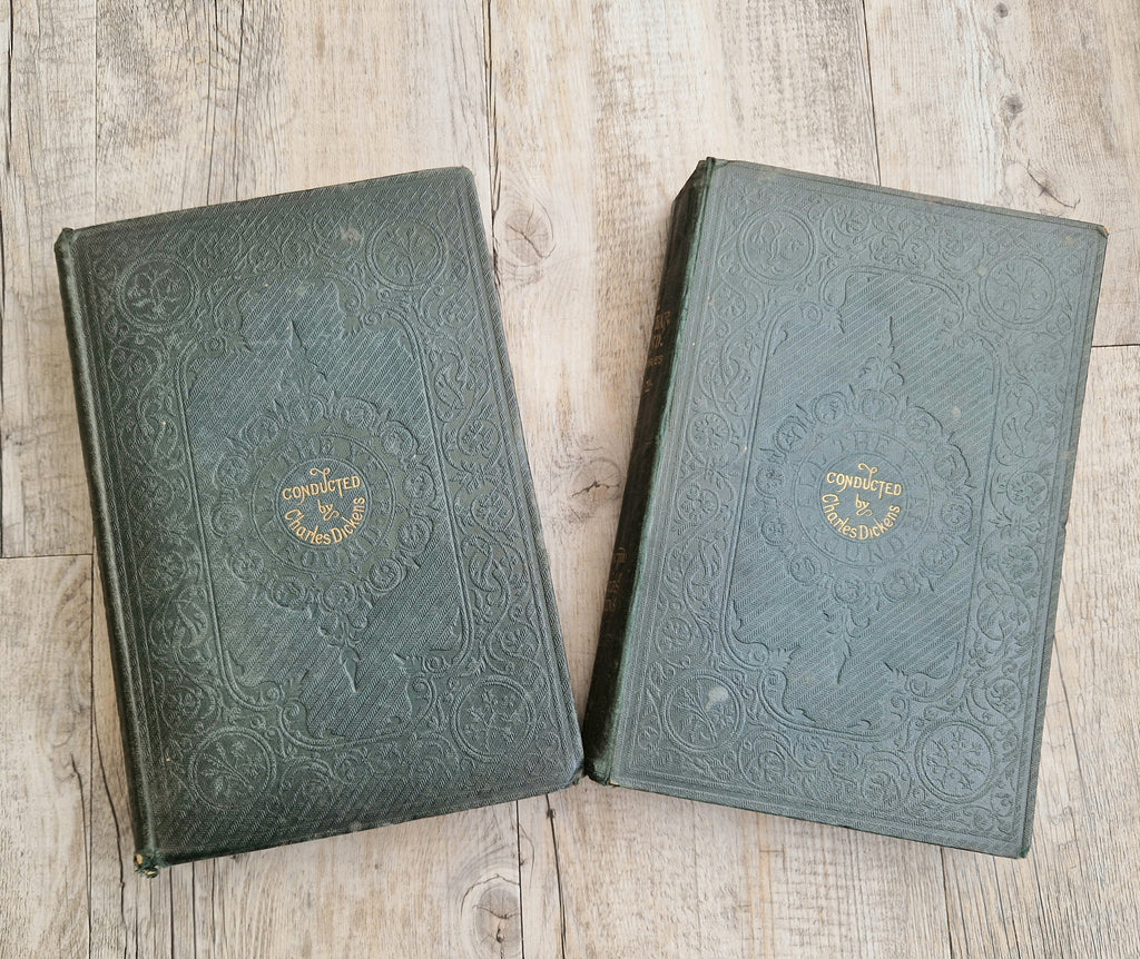 Conducted by Charles Dickens  "All the Year Round," New Series Volumes 1 & 2 1st Editions 1869