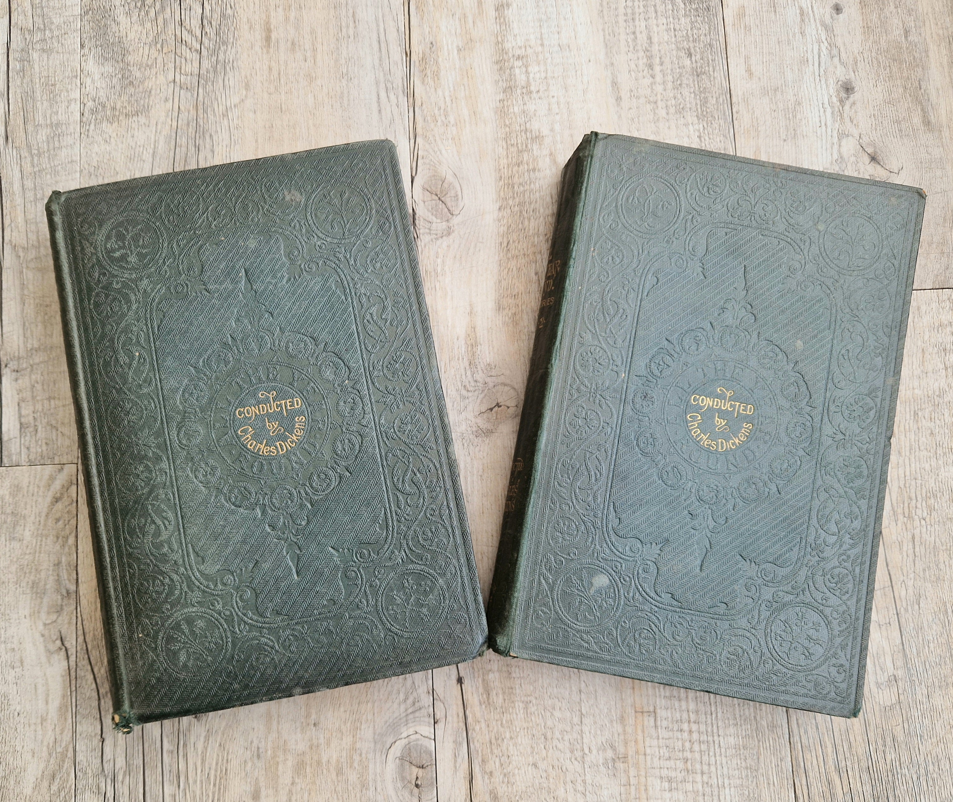 Conducted by Charles Dickens  "All the Year Round," New Series Volumes 1 & 2 1st Editions 1869