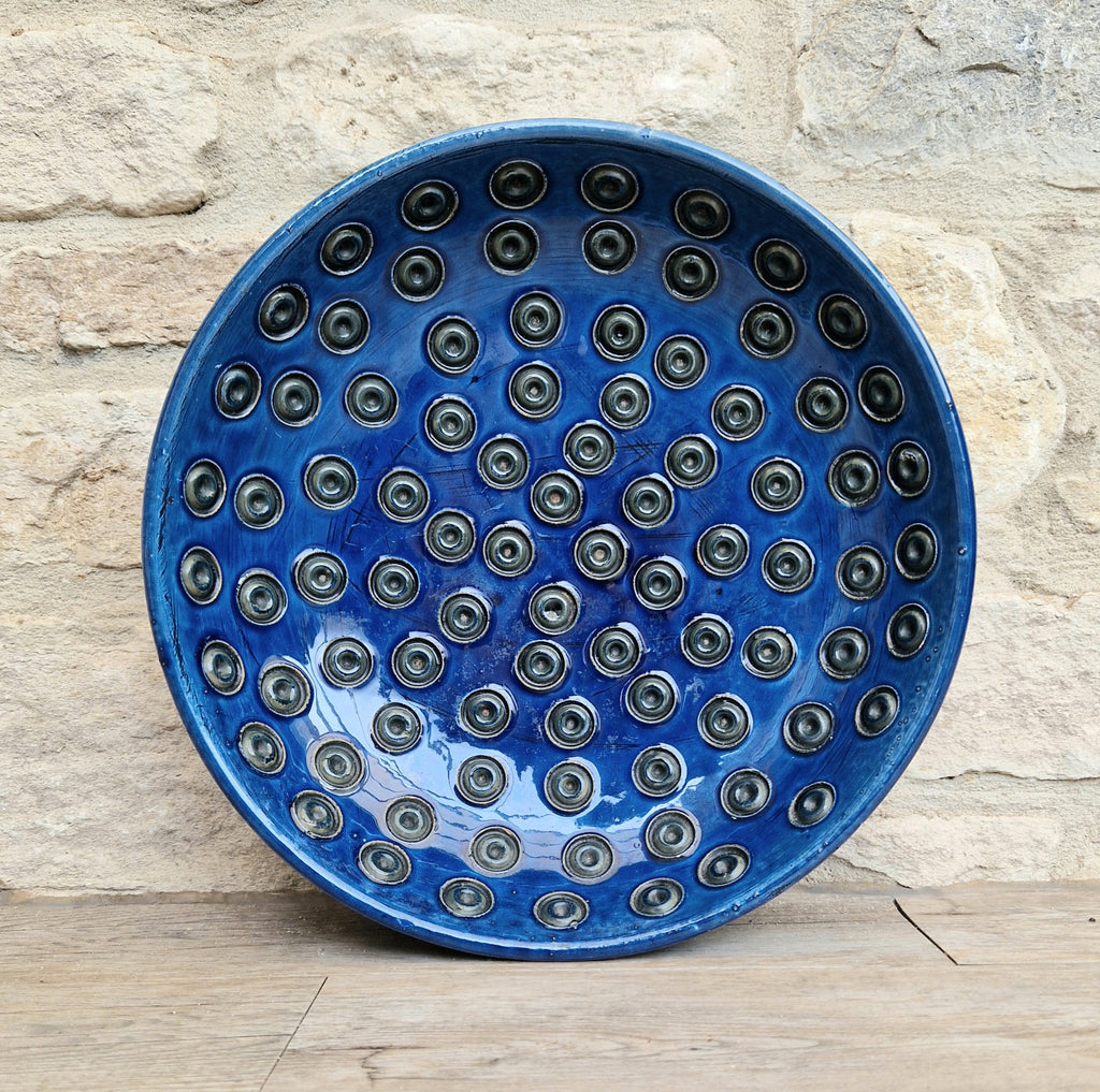 Bitossi for Rosenthal Netter: Mid-Century Blue Ceramic Bowl by Aldo Londi