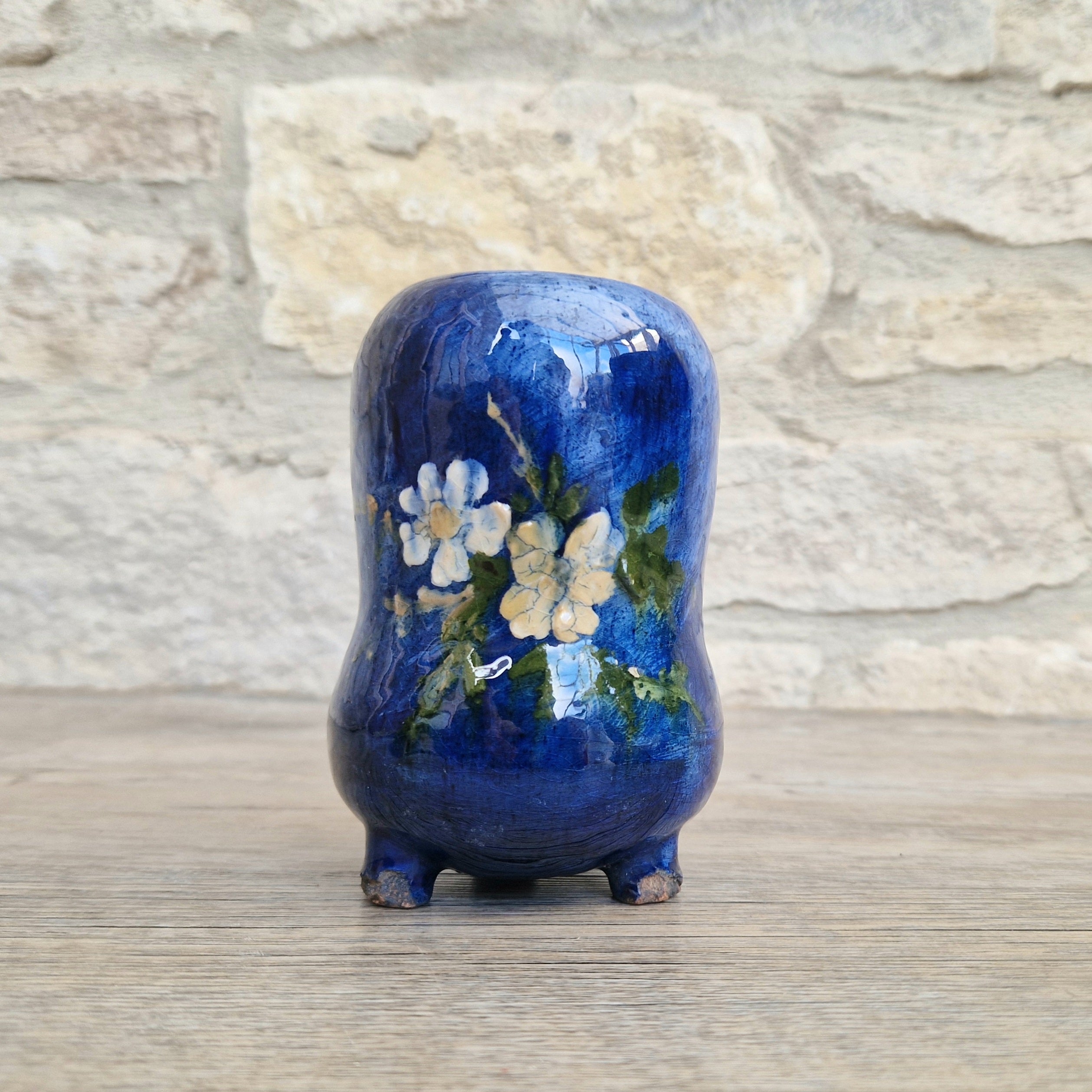 Haviland & Co. Limoges Babotine Floral Vase: Edouard Girard, 1875