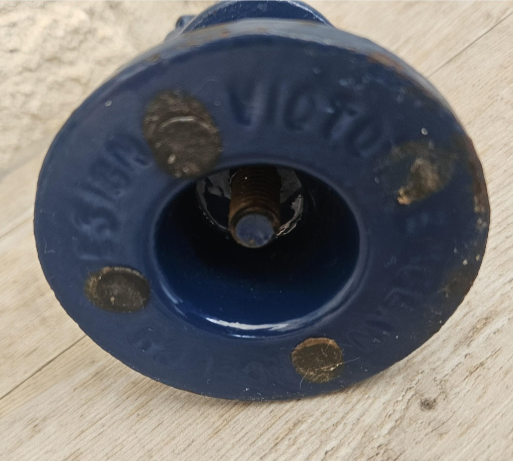 Vintage Robert Welch Victor Cast Iron Owl String Dispenser Blue Kitchen Decor