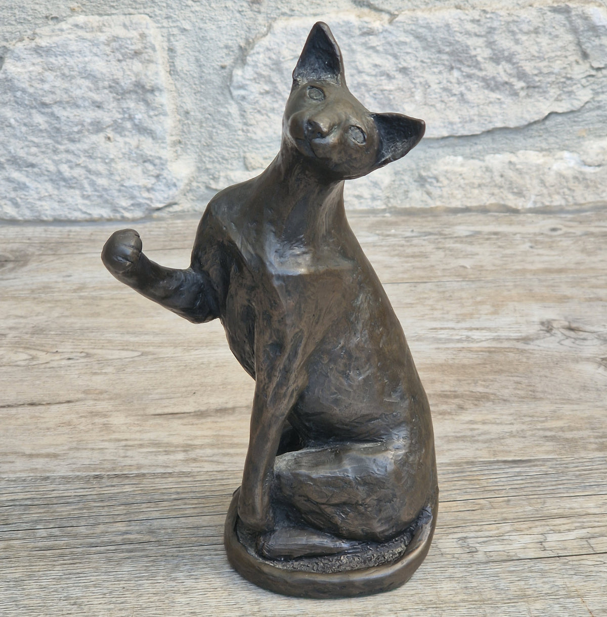 Rare Paul Jenkins Frith Sculpture Tango Cat Cold Cast Bronze Figurine 21cm Perfect Condition