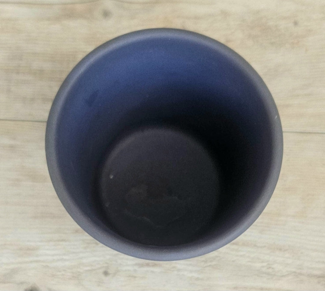 Vintage Wedgwood Cobalt Blue White Relief Neoclassical Small Cache Pot Made in England 7.5cm Tall