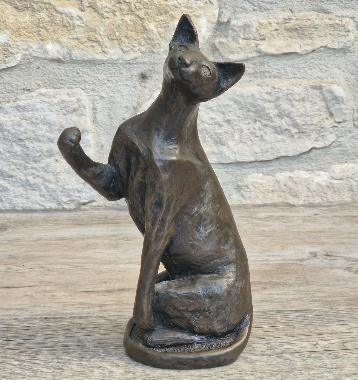 Rare Paul Jenkins Frith Sculpture Tango Cat Cold Cast Bronze Figurine 21cm Perfect Condition