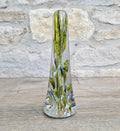 Devil's Fire Tower Green Art Glass Obelisk Paperweight 18.4cm 19th Century