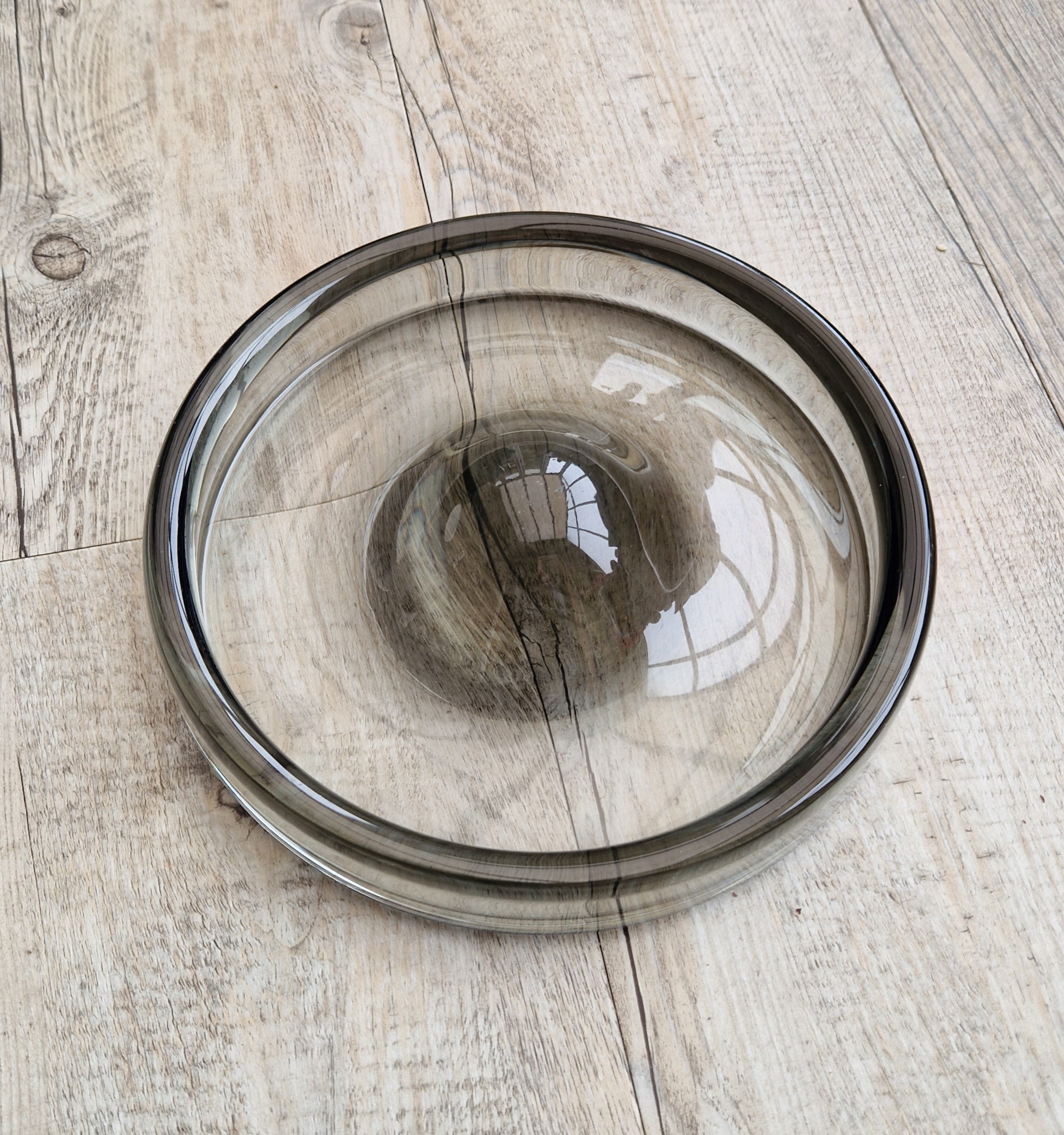 Holmegaard Denmark Art Glass Bowl: Per Lütken 'Fried Egg' Centerpiece