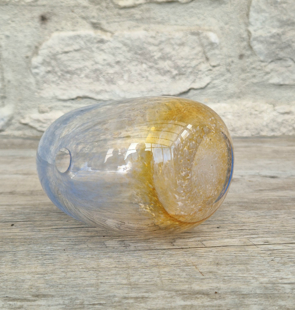 Caithness Studio Glass Vase by Denis Mann Sky & Sand Series Vintage Decor