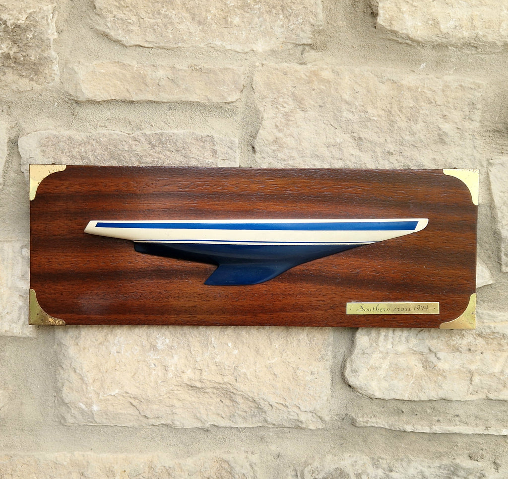 Vintage Limited Edition No 249 Southern Cross 1974 America’s Cup Yacht Half Hull Plaque