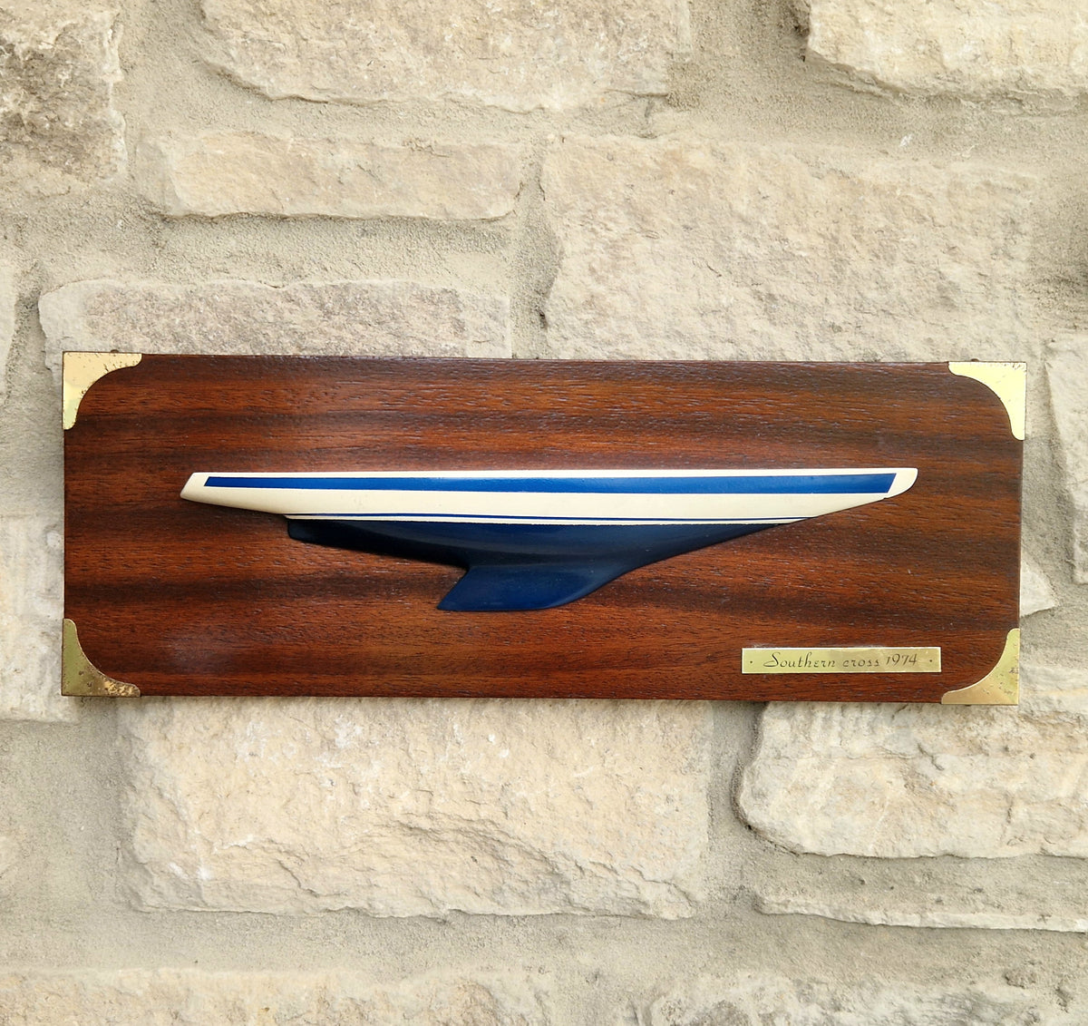 Vintage Limited Edition No 249 Southern Cross 1974 America’s Cup Yacht Half Hull Plaque