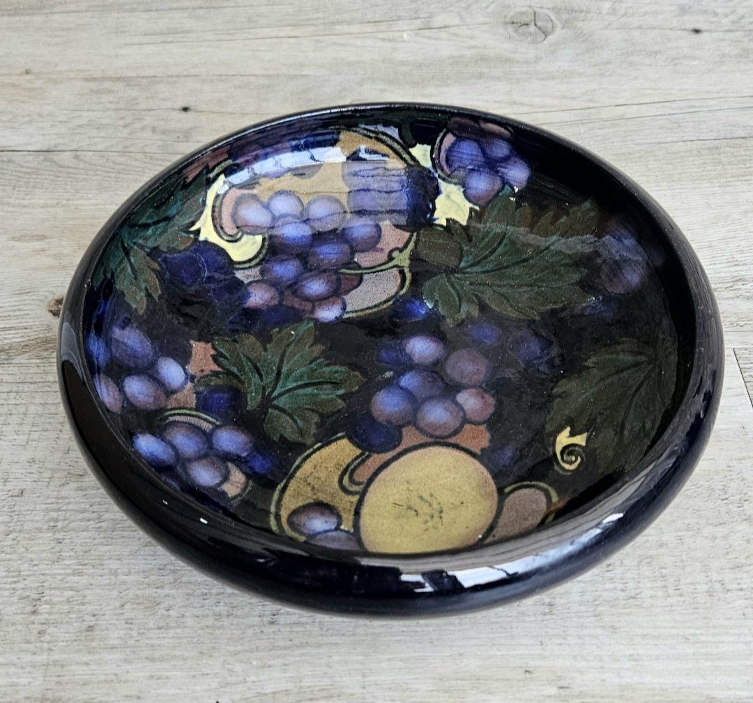 Arts & Crafts Low Fruit Bowl Still Life Fruit Antique Made in England