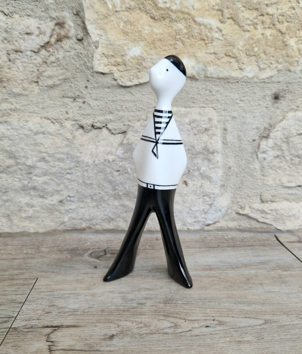 Lubomir Tomaszewski Ćmielów Fine Porcelain 'Felek Marynaz' White Shirt Sailor Figure