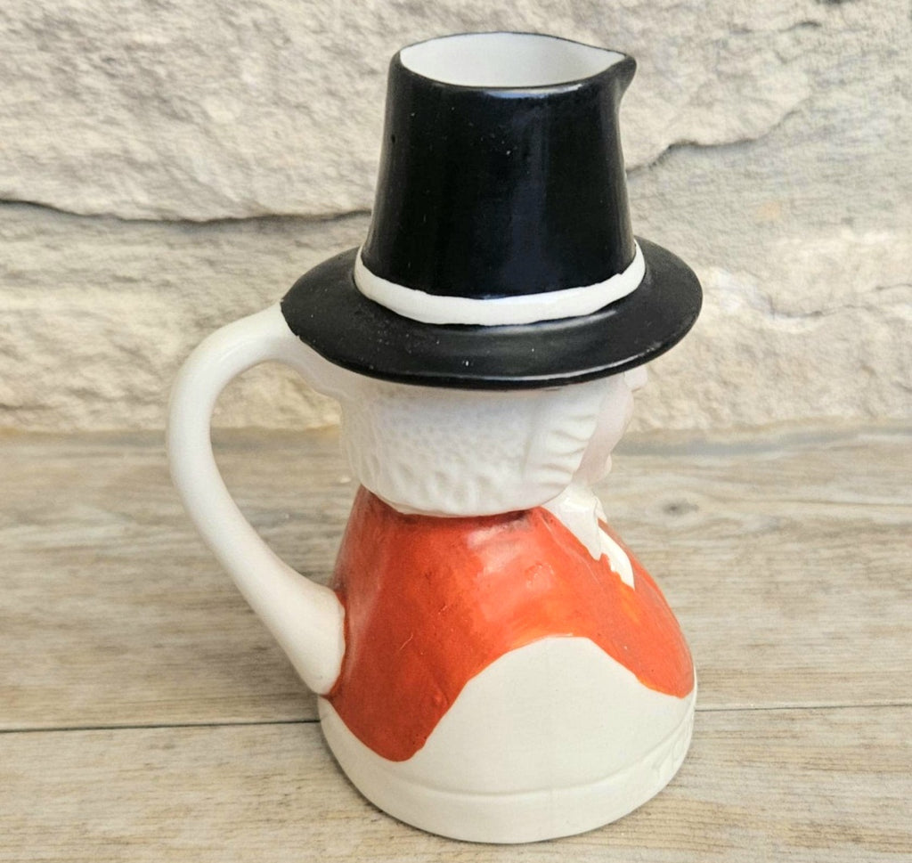 Antique Milk Jug Welsh Lady Head Ceramic WH Goss Ychydig O Laeth Edwardian 10cm
