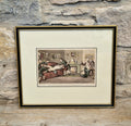 Thomas Rowlandson Lithograph Print 'Quae Genus turned out of a house which he mistakes for his own' Framed Wall Art