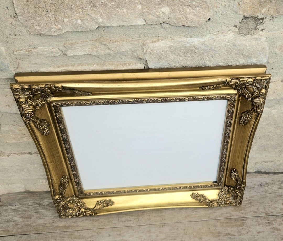 Vintage Gold Baroque Ornate Wall Picture Frame Wood For Picture 10" X 8"