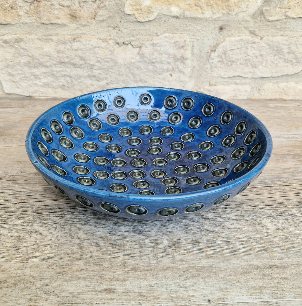 Bitossi for Rosenthal Netter: Mid-Century Blue Ceramic Bowl by Aldo Londi