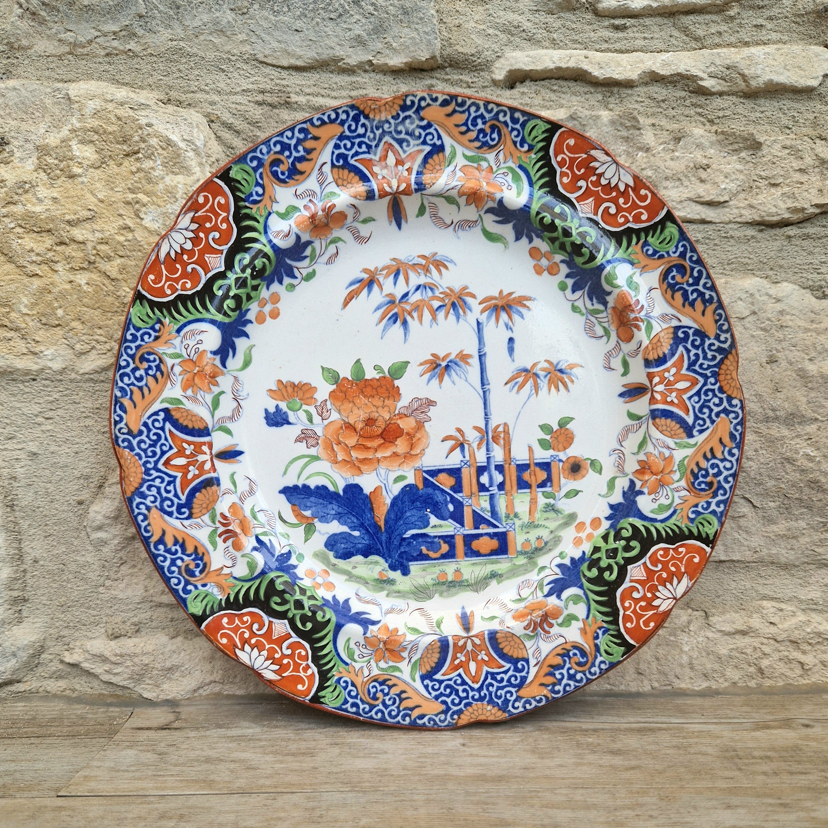 Rare Antique Mason’s Ironstone Imari Pattern Plate, Circa 1820 Georgian Staffordshire Pottery, Excellent Display Condition