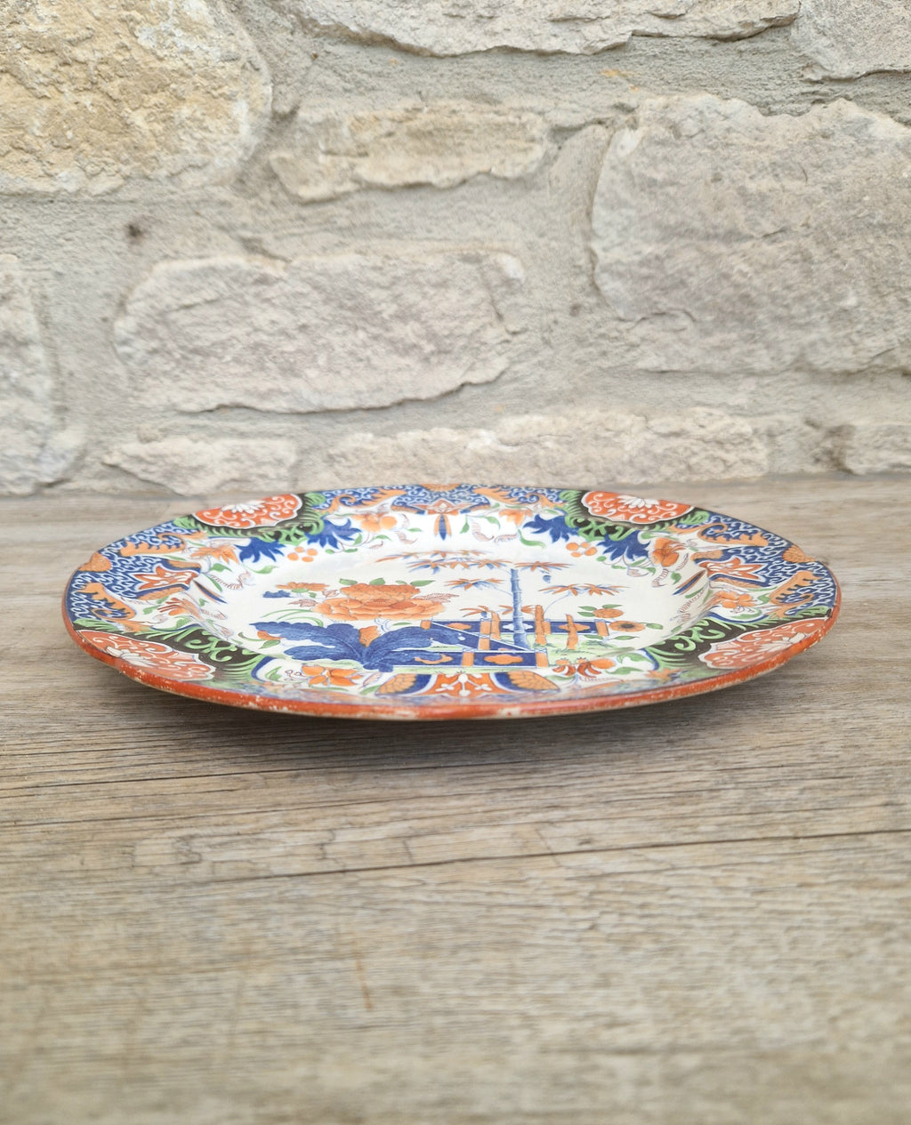 Rare Antique Mason’s Ironstone Imari Pattern Plate, Circa 1820 Georgian Staffordshire Pottery, Excellent Display Condition