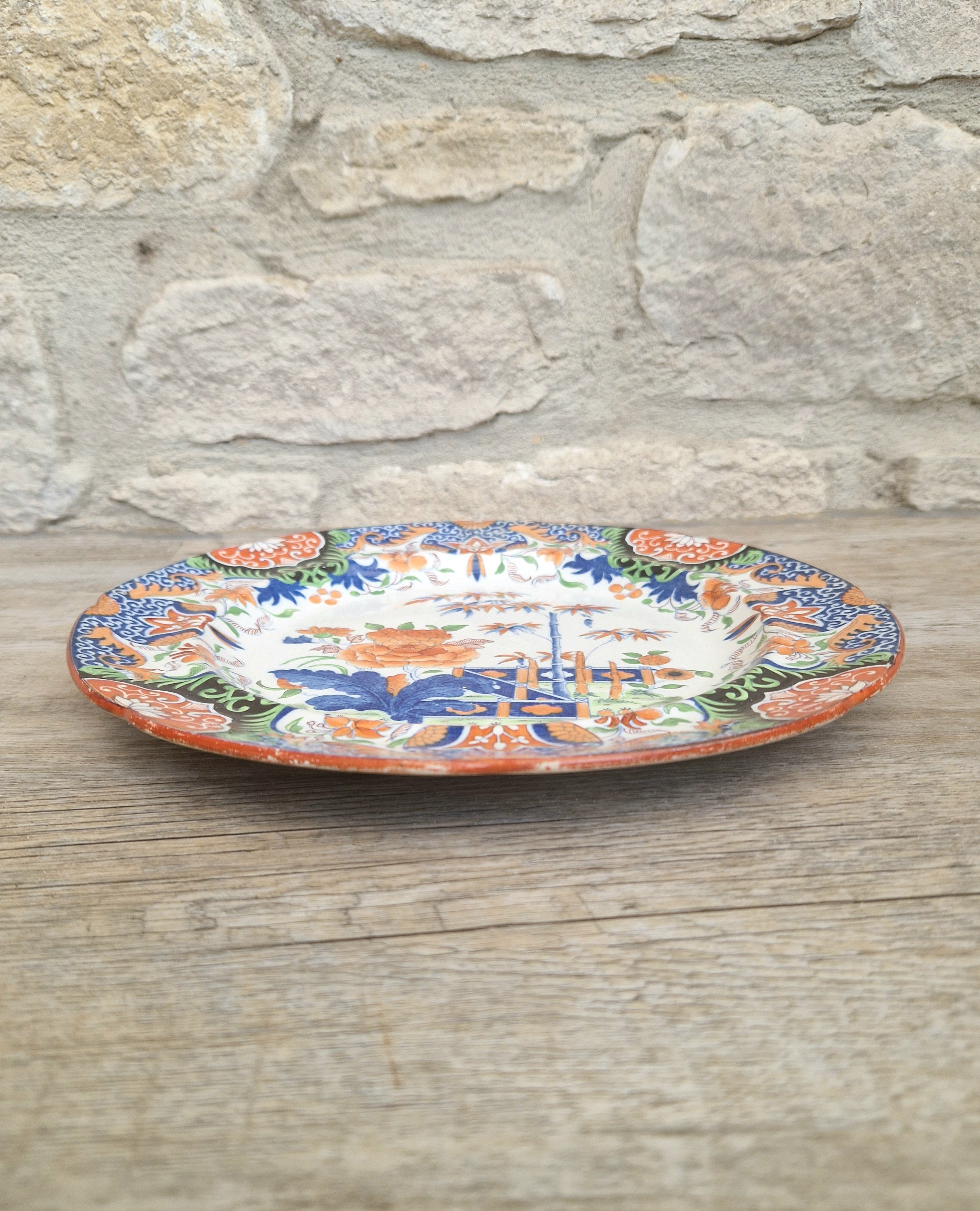 Rare Antique Mason’s Ironstone Imari Pattern Plate, Circa 1820 Georgian Staffordshire Pottery, Excellent Display Condition